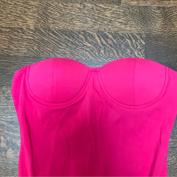 SUPERDOWN REVOLVE Stef Bustier Strapless Bodysuit Hot Pink Women’s Size Medium - Picture 11 of 15